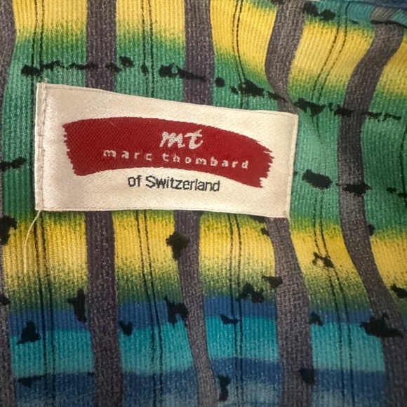 Marc Thombard of Switzerland Short Sleeve Shirt 24" armpit to armpit Cotton - Picture 4 of 4